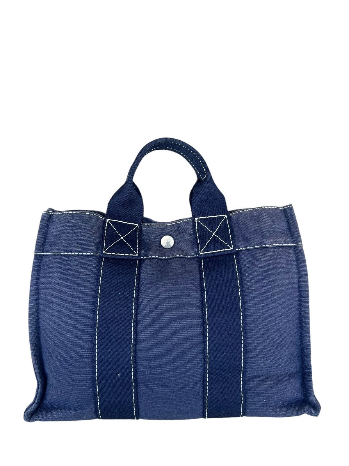 Hermes Vintage Hermes Fourre Tout Faded Blue Mini Tote Bag Size ONE SIZE - 10 Thumbnail
