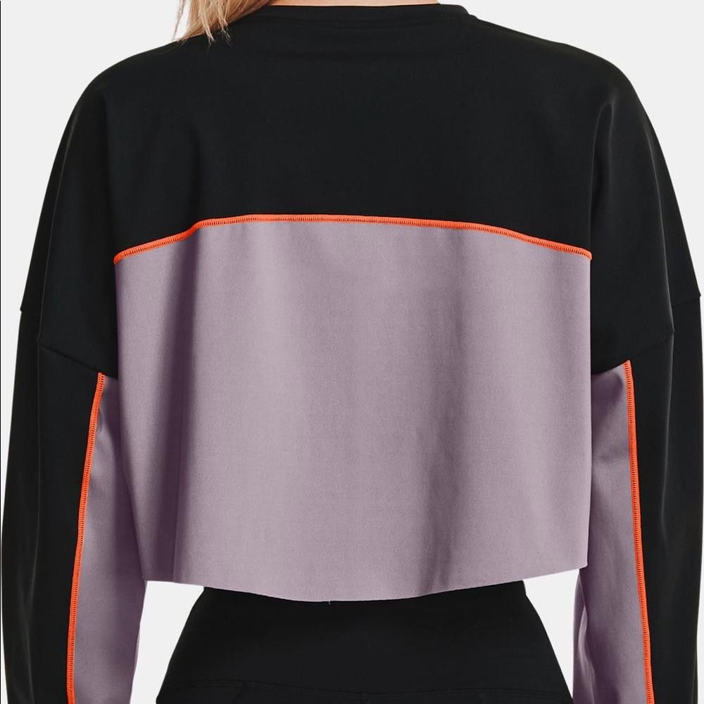 Under Armour Under Armour Black and Purple Rush Cropped Long Sleeve Size S / US 4 / IT 40 - 3 Thumbnail