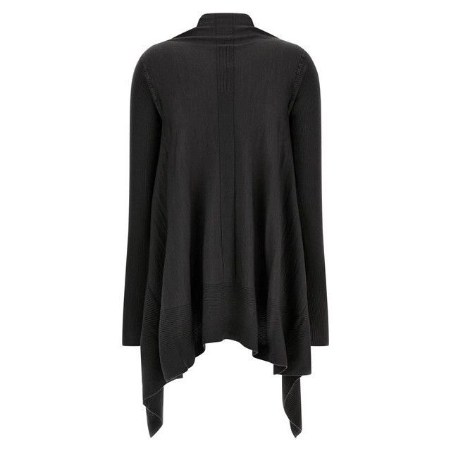 Rick Owens RICK OWENS Temple Medium Wrap Black Wool Cardigan New & Auth Size L / US 10 / IT 46 - 2 Thumbnail