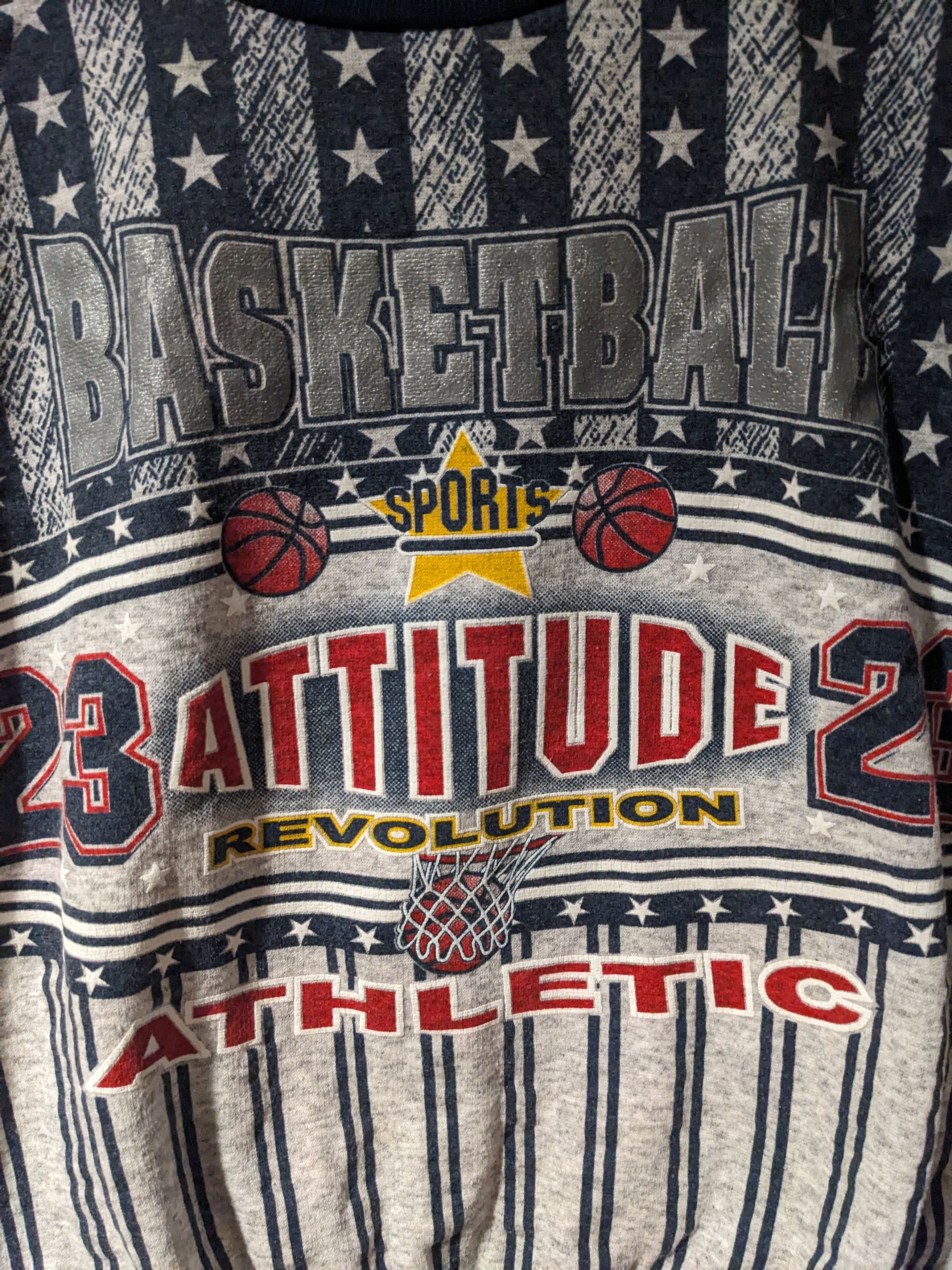 NBA × Vintage Vintage 90s Basketball Attitude Youth Large Sweatshirt Size US L / EU 52-54 / 3 - 2 Thumbnail