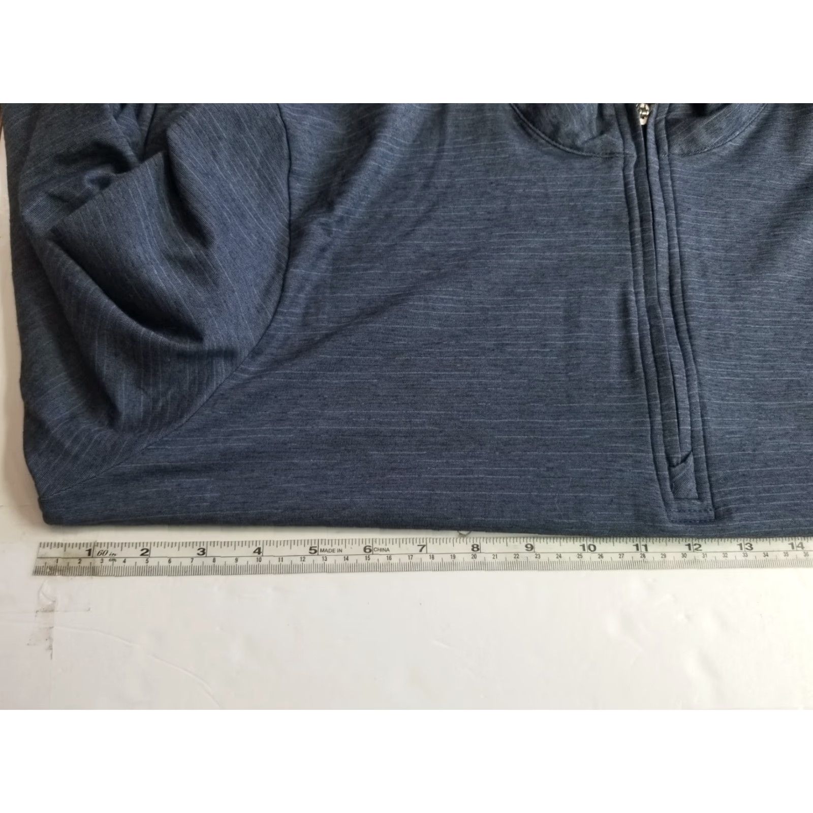 TravisMathew Travis Mathew Shirt Mens Large Blue 1/4 Zip Long Sleeve Golf Mock Neck Size US L / EU 52-54 / 3 - 3 Thumbnail