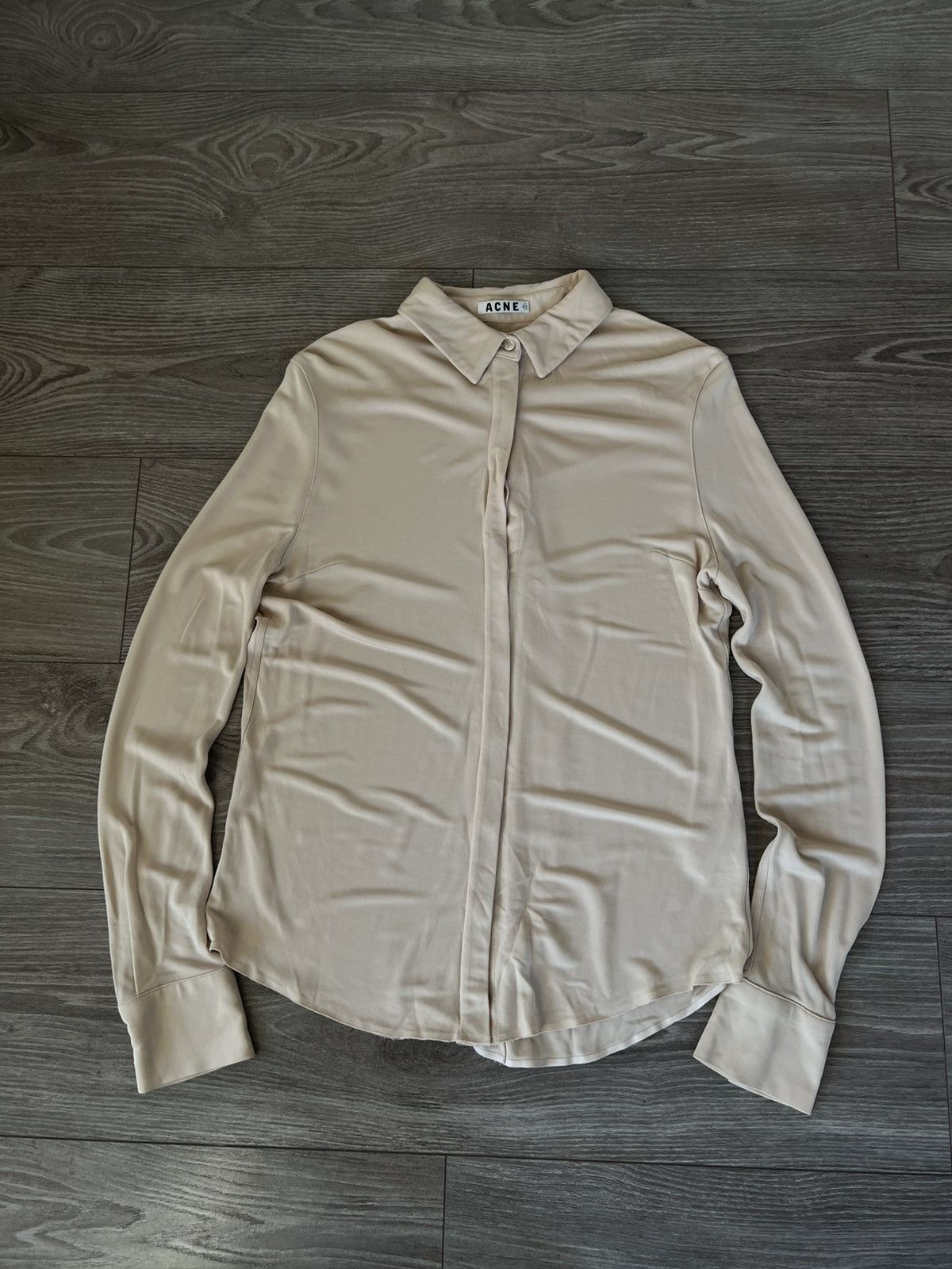 Acne Studios ‼️Vintage Acne Studios SS13 Sloan Jersey Viscose Blouses‼️ Size XS / US 0-2 / IT 36-38 - 6 Thumbnail