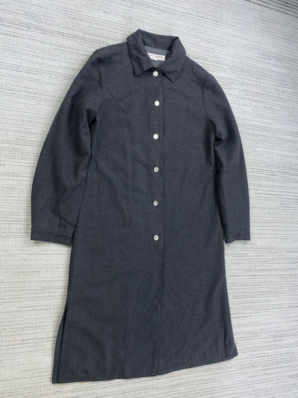 Marc Jacobs × Vintage Vintage Marc Jacobs Look Buttoed Long Wool Coat Jacket Size XS / US 0-2 / IT 36-38 - 3 Thumbnail