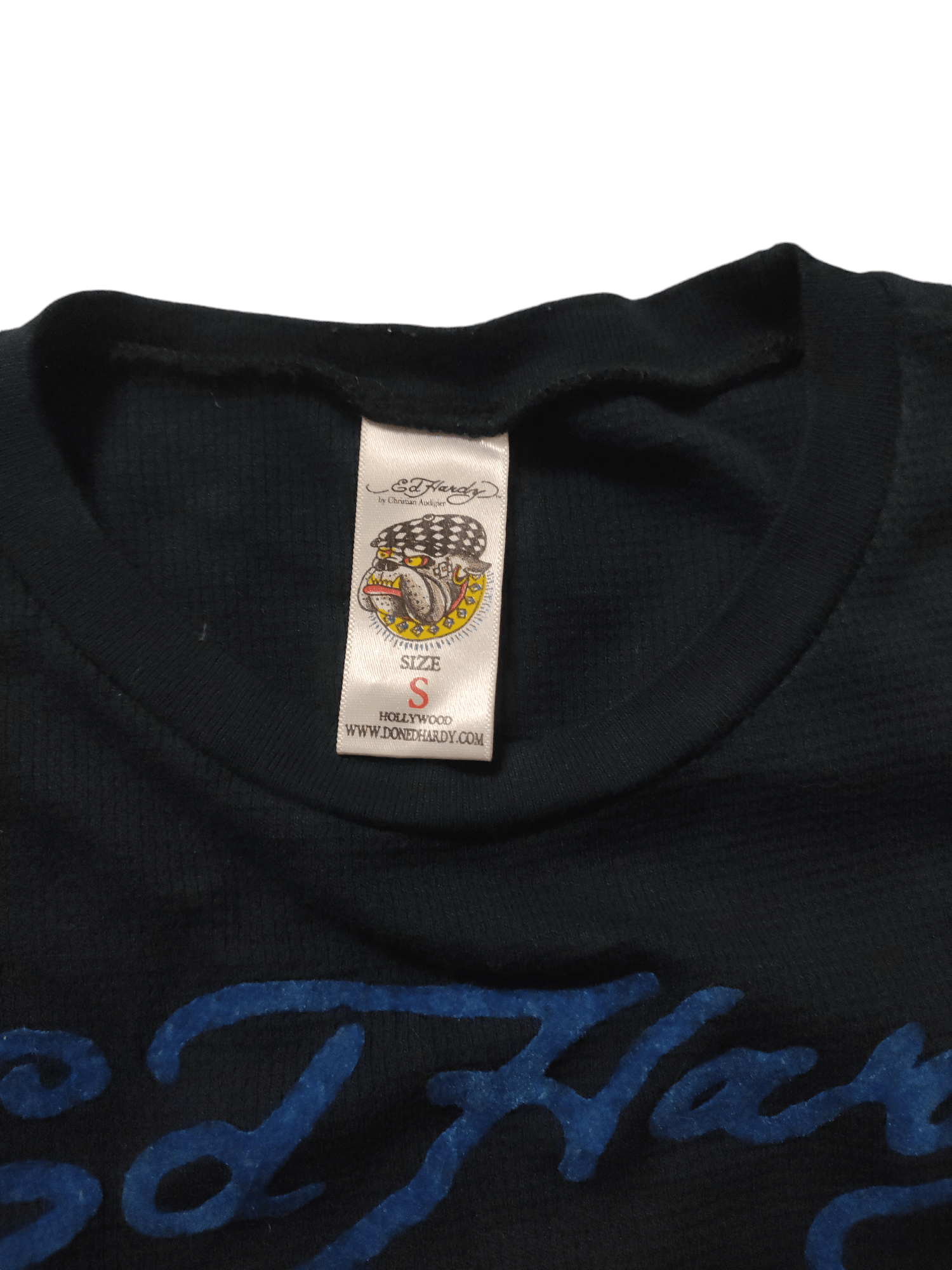 Christian Audigier × Ed Hardy Ed Hardy Long Sleeve Tshirt Blue Black Size US M / EU 48-50 / 2 - 6 Thumbnail