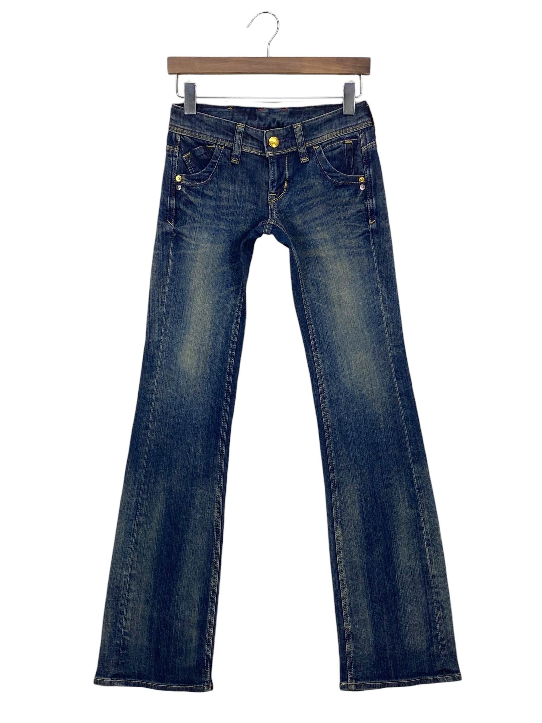 Japanese Brand Brappers Flare Denim Jeans Distressed Bootcut Jeans Size 26" / US 2 / IT 38 - 2 Thumbnail