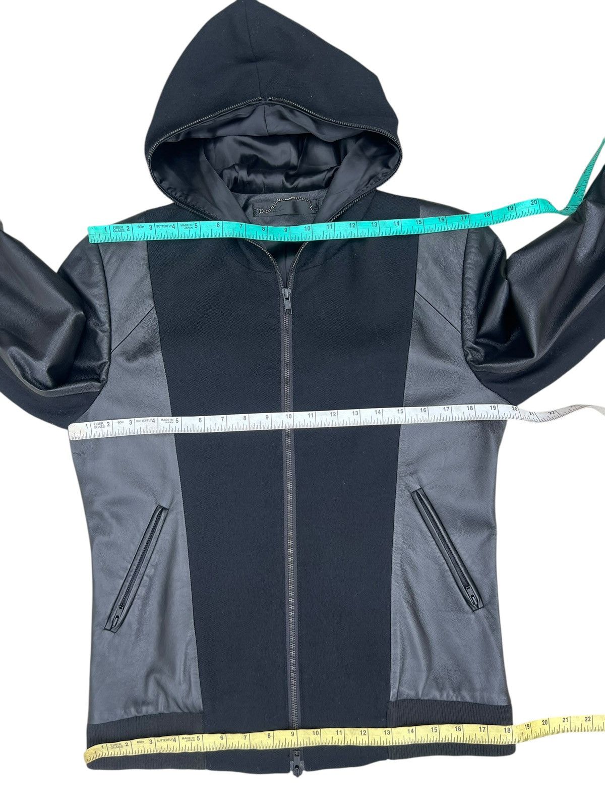 INJURY Injury Australia Hoodie Hybrid Leather Jacket Size US S / EU 44-46 / 1 - 3 Thumbnail