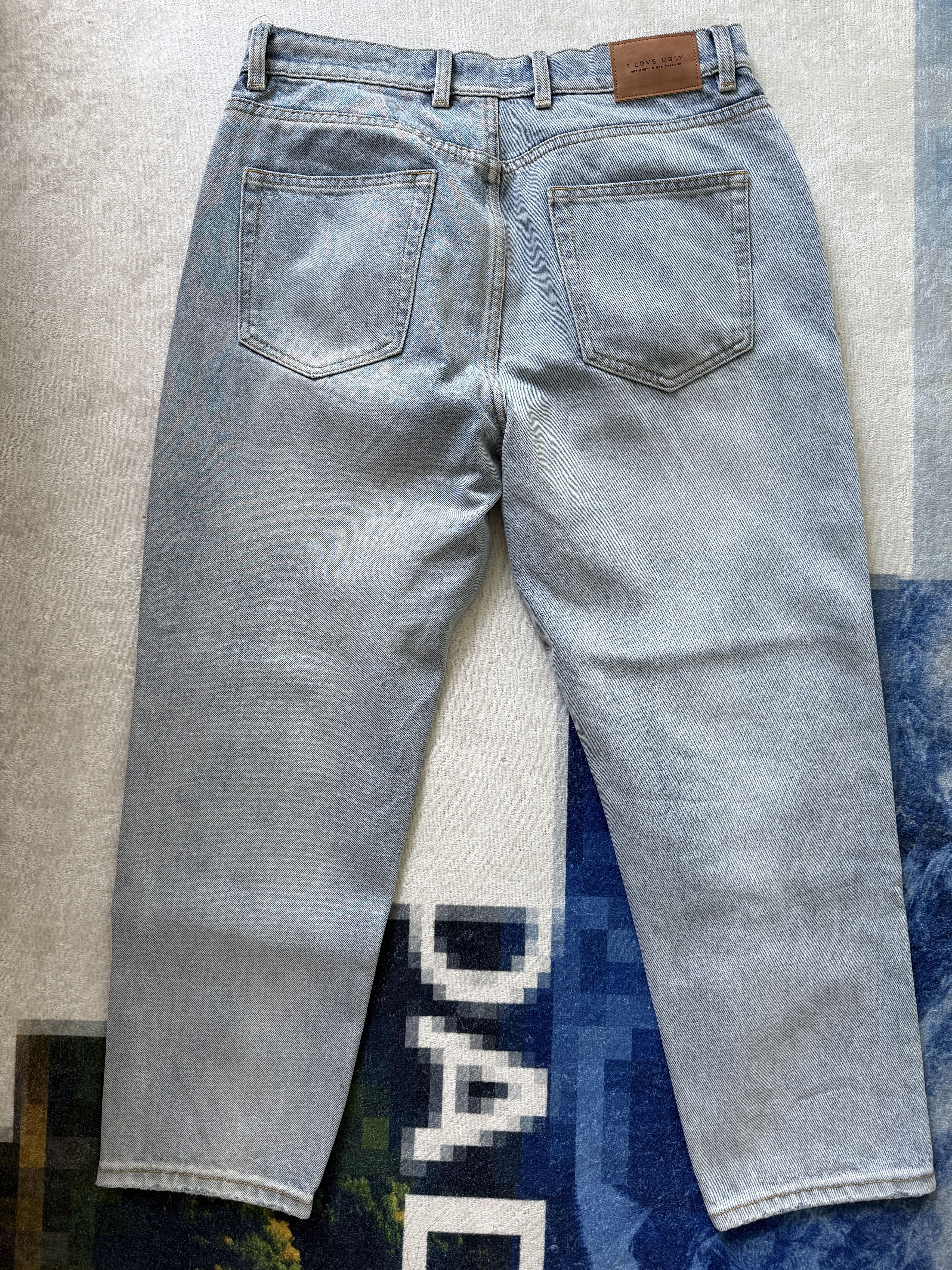 I Love Ugly 90s Cropped Denim Light Blue Size US 30 / EU 46 - 5 Thumbnail