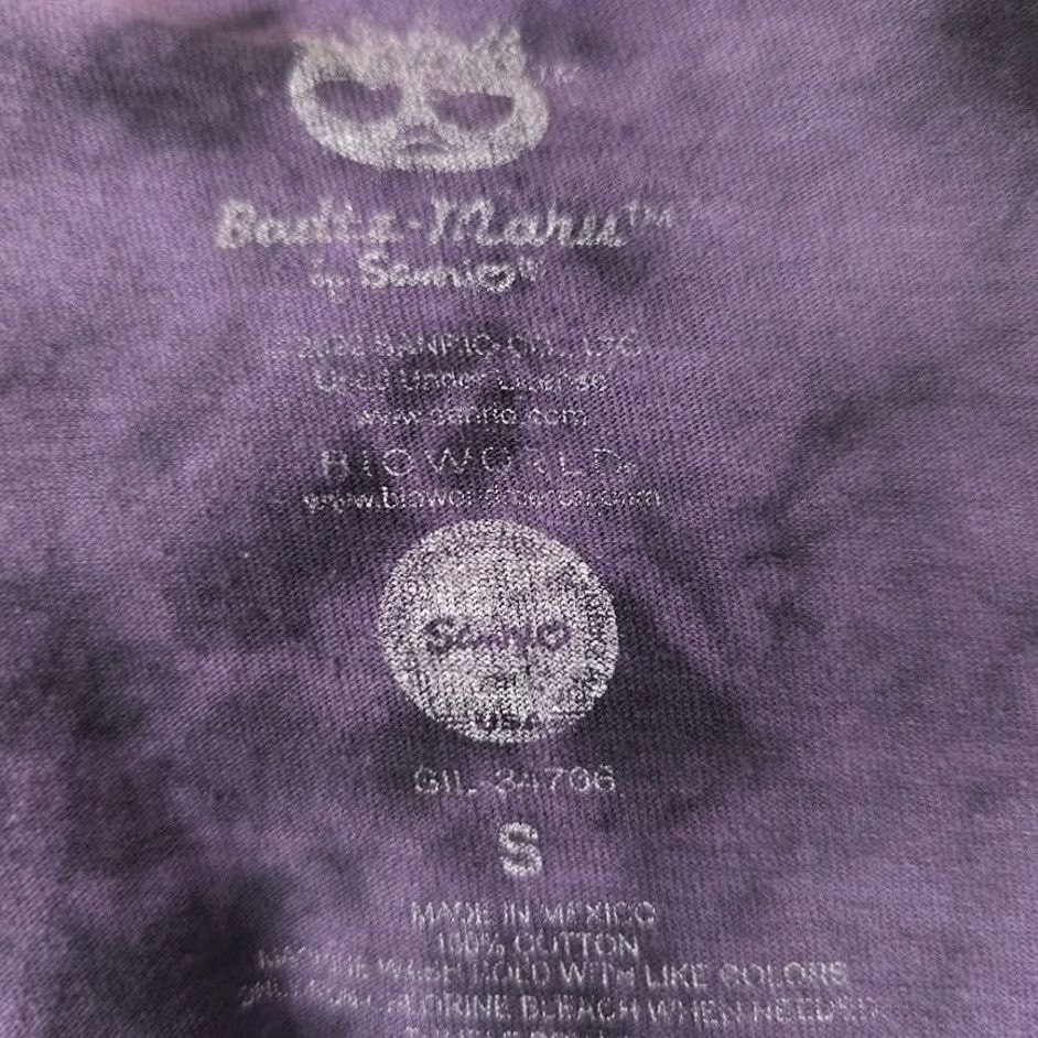 Vintage Badtz Maru T Shirt Mens Size Small Purple Sanrio Bioworld Tie Dye Japanese Size US S / EU 44-46 / 1 - 5 Thumbnail