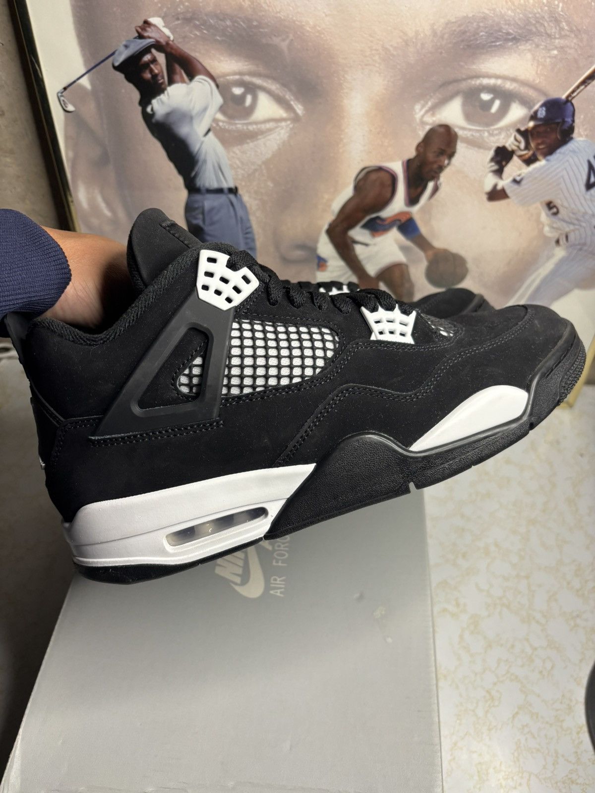 Air Jordan 4 Retro OG white thunder