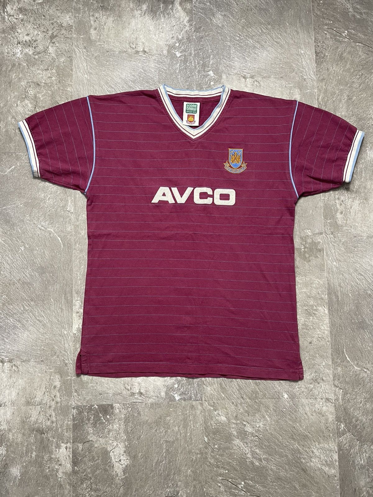 Vintage West Ham United 1986 Home Shirt Score Draw Retro New Remake Size US M / EU 48-50 / 2 - 1 Thumbnail
