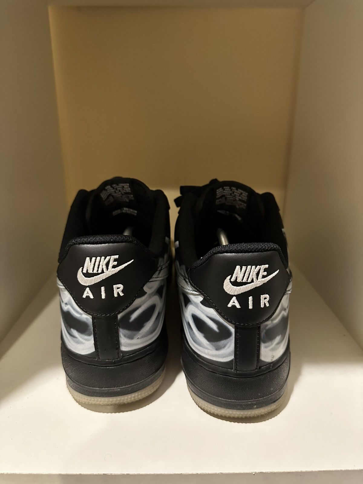 Nike Size 13 - Nike Air Force 1'07 QS Black Skeleton Size US 13 / EU 46 - 5 Thumbnail