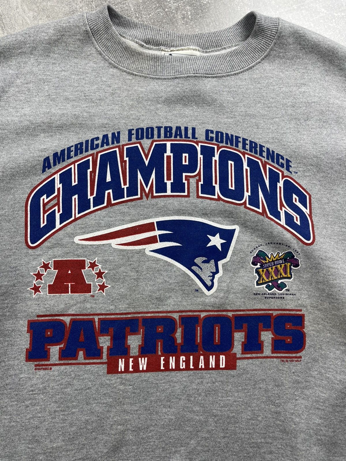 Lee Lee Sport Patriots AFC Champions Sweatshirt NFL Super Bowl Size US XL / EU 56 / 4 - 4 Thumbnail