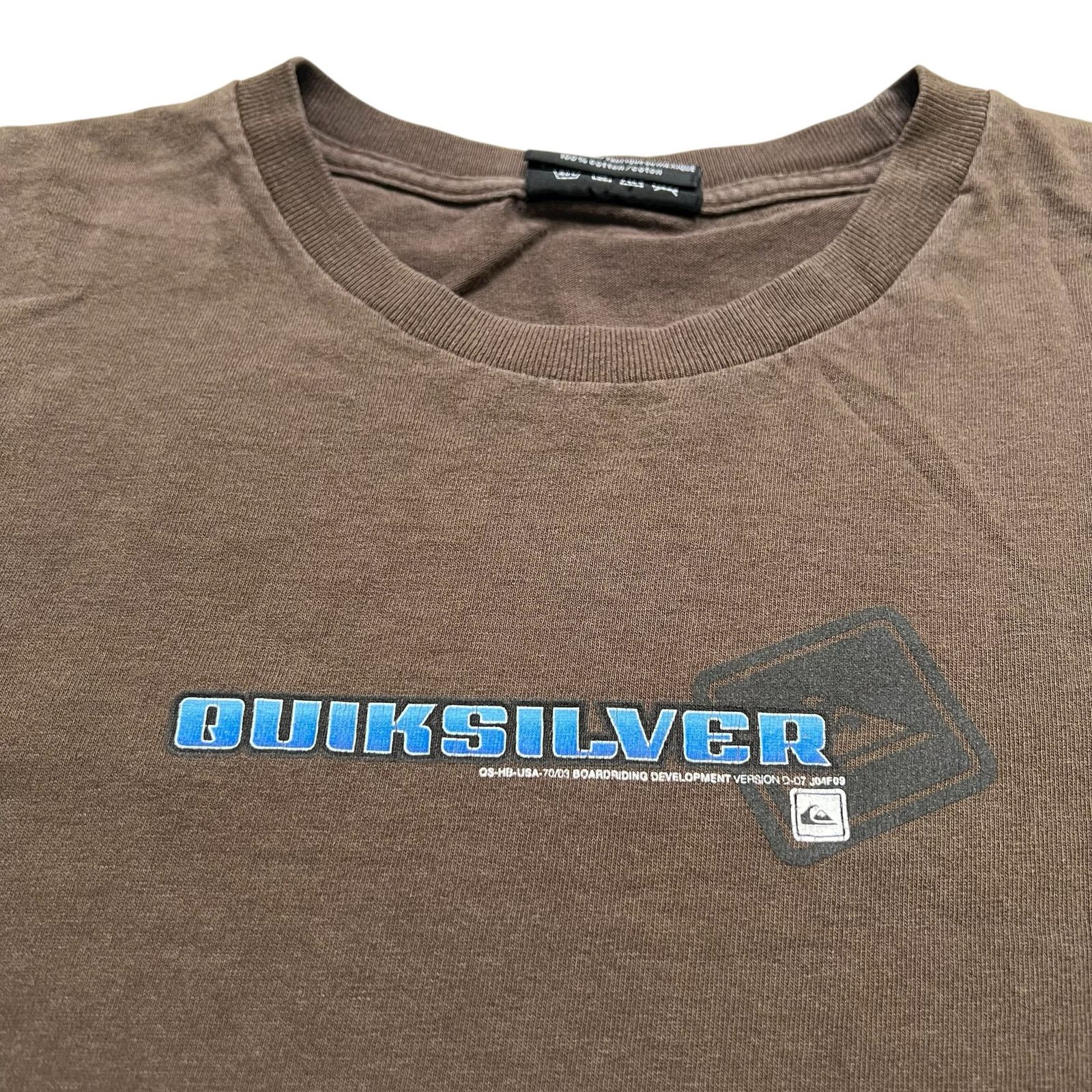 Quiksilver Y2K Quiksilver T Shirt Men XL short sleeve Brown Skate Surf Size US XL / EU 56 / 4 - 3 Thumbnail