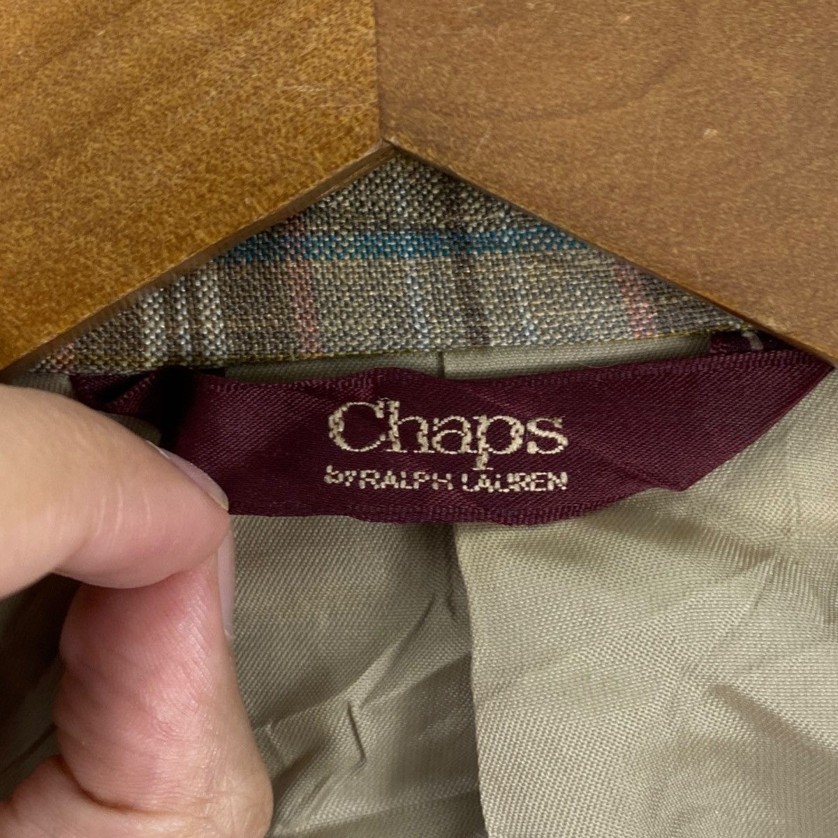 Chaps Ralph Lauren Vintage CHAPS RALPH LAUREN Plaid Blazer Coat Classic Checked Size 34R - 5 Thumbnail