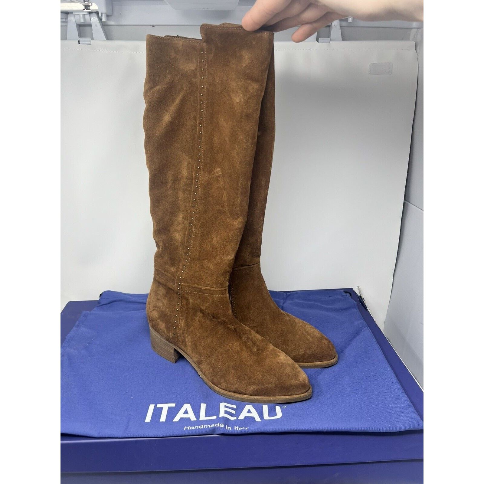 Other Italeau Fiamma Vero Cuoio Suede Genuine Leather Boots 39.5 Size US 9 / IT 39 - 2 Thumbnail