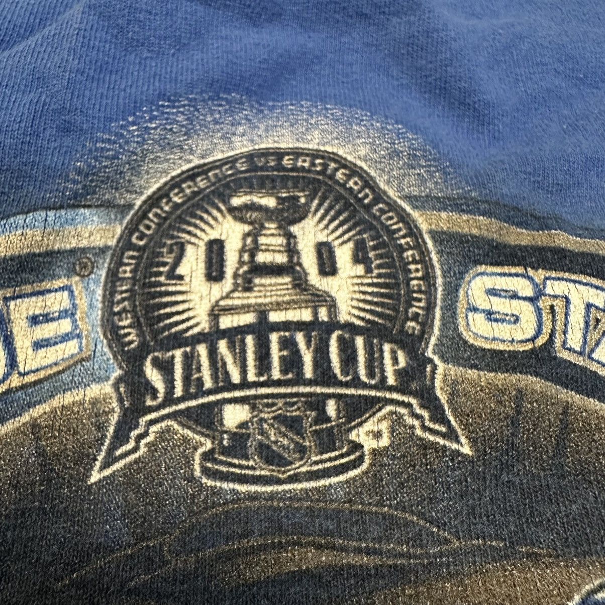 NHL × Vintage Vintage 2004 Tampa Bay Lightning Stanley Cup Champions Tee Size US XL / EU 56 / 4 - 3 Thumbnail