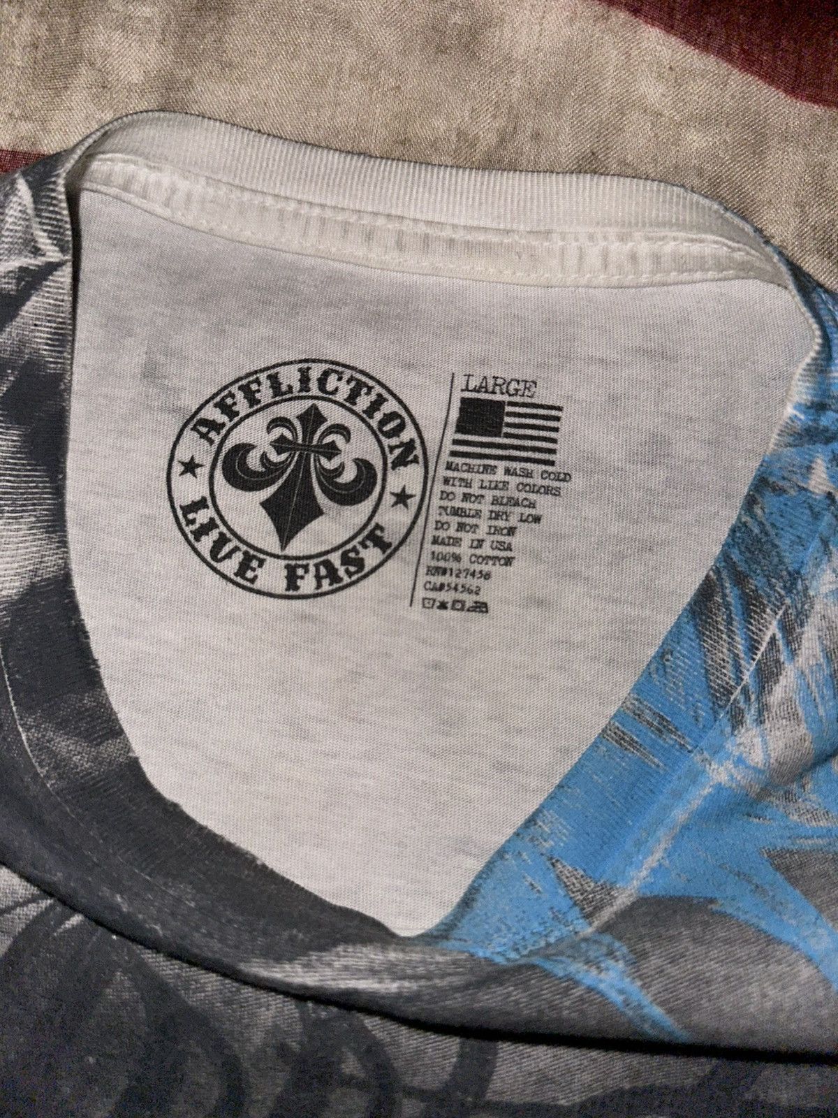 Affliction AFFLICTION BIRD W KEYS TEE Size US L / EU 52-54 / 3 - 3 Thumbnail