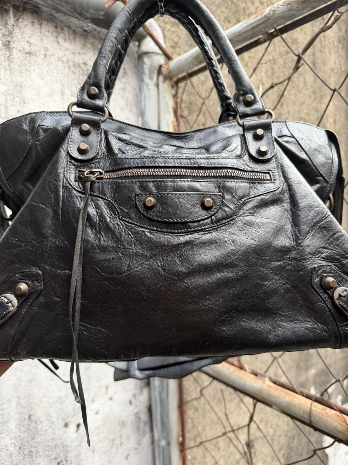 Balenciaga Balenciaga - 2000’s - Classic Motorcycle Le City Bag Black Size ONE SIZE - 4 Thumbnail