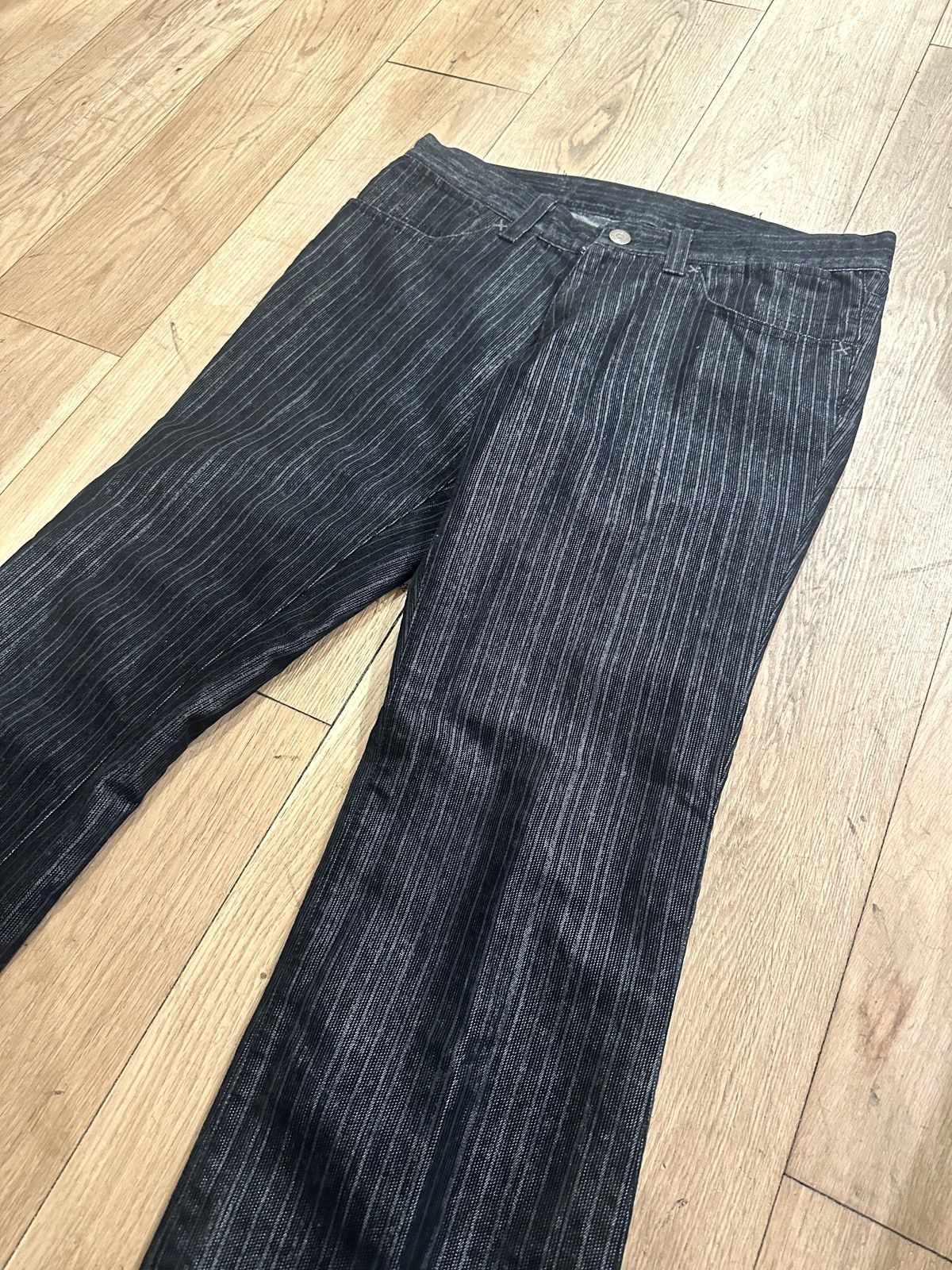 Tornado Mart Tornado Mart Striped Shine Denim Size US 30 / EU 46 - 4 Thumbnail
