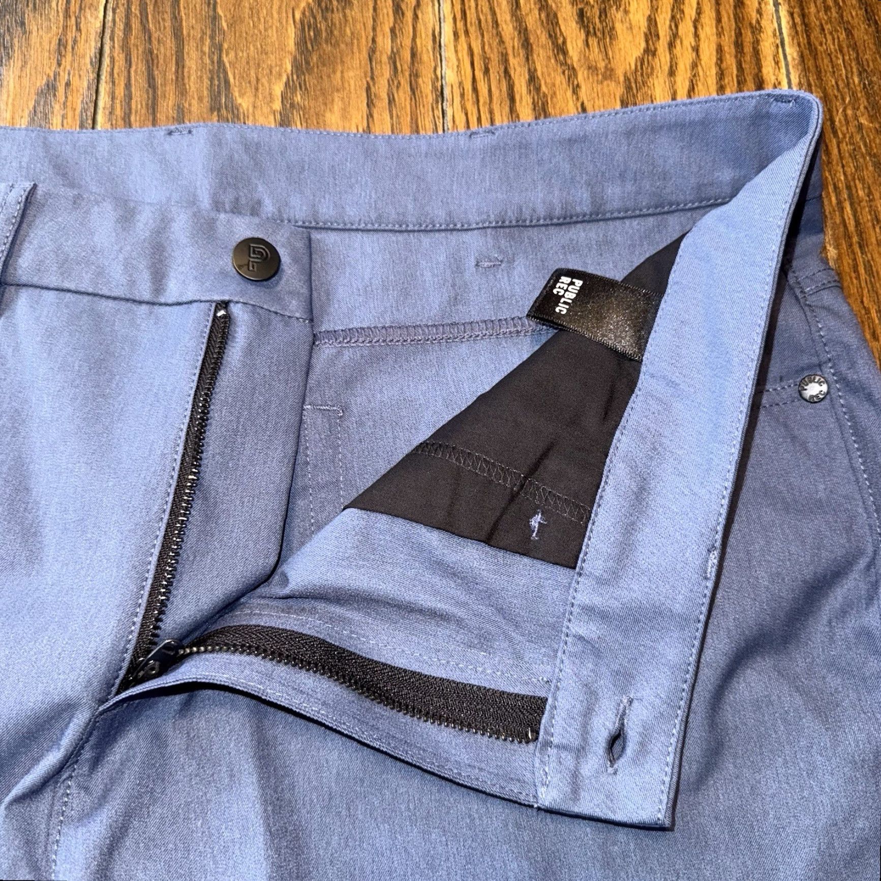 Vintage Public Rec Workday Chino Pants Mens 36x30 Slim Straight Blue Stretch Size US 36 / EU 52 - 4 Thumbnail