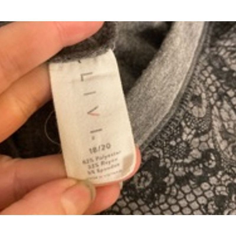 Other Casual Cozy Boho Print Hoodie Tunic Livi Black Gray 18/20 Size XXL / US 16-18 / IT 52-54 - 3 Thumbnail