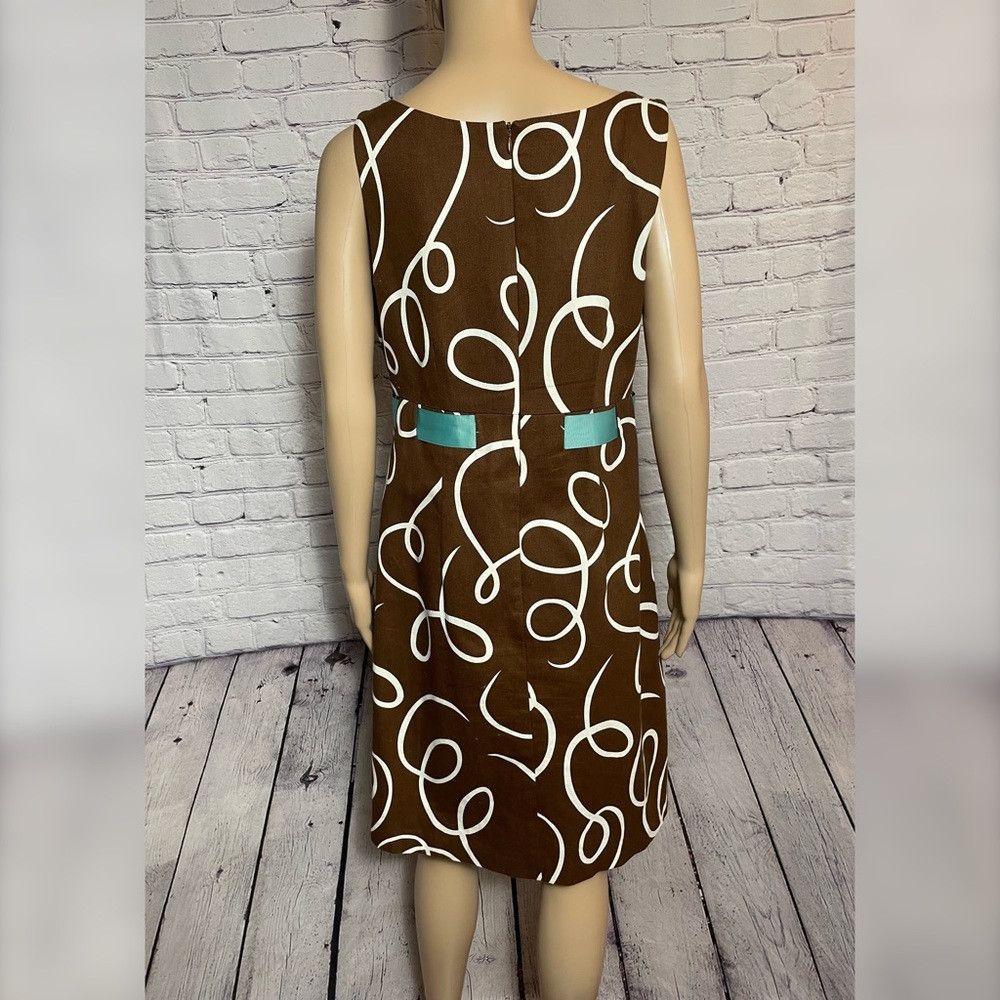 Other Jessica Howard Sleeveless Brown With Ribbon Tie Dress Size Size XL / US 12-14 / IT 48-50 - 5 Thumbnail
