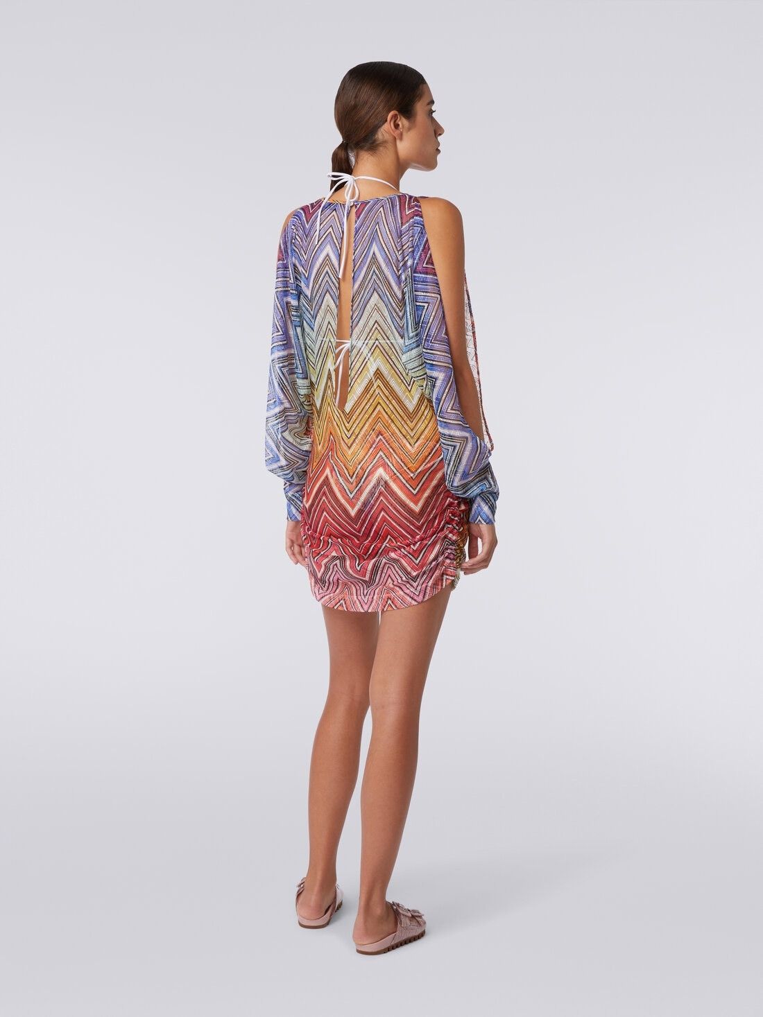 Missoni o1mle0425 Zig-Zag Beach Dress in Multicolor Size XS / US 0-2 / IT 36-38 - 4 Thumbnail
