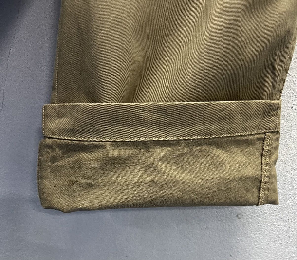 Japanese Brand × Vintage WEGO Khaki Overalls with Brown Straps – Unisex Size F Size US 34 / EU 50 - 13 Thumbnail