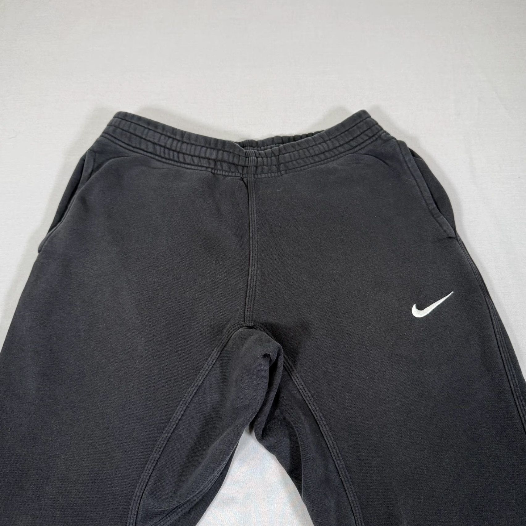Nike Nike Mens Jogger Pants Black Club Khaki Fleece Sweatpants Drawstring Medium Size US 31 - 2 Thumbnail
