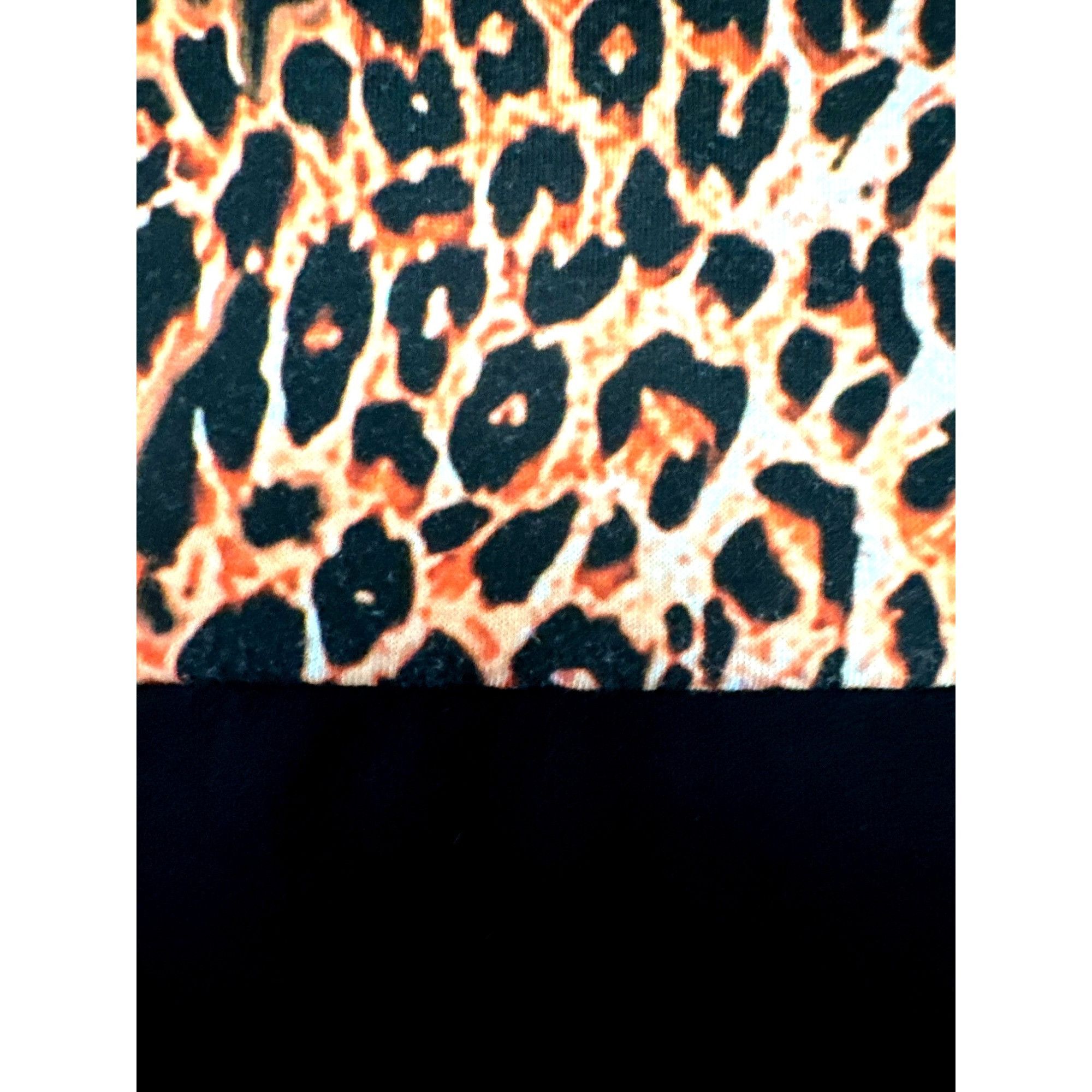 Other CCC Color Block Pullover Blouse Leopard Print Tunic Raglan L Size L / US 10 / IT 46 - 8 Thumbnail