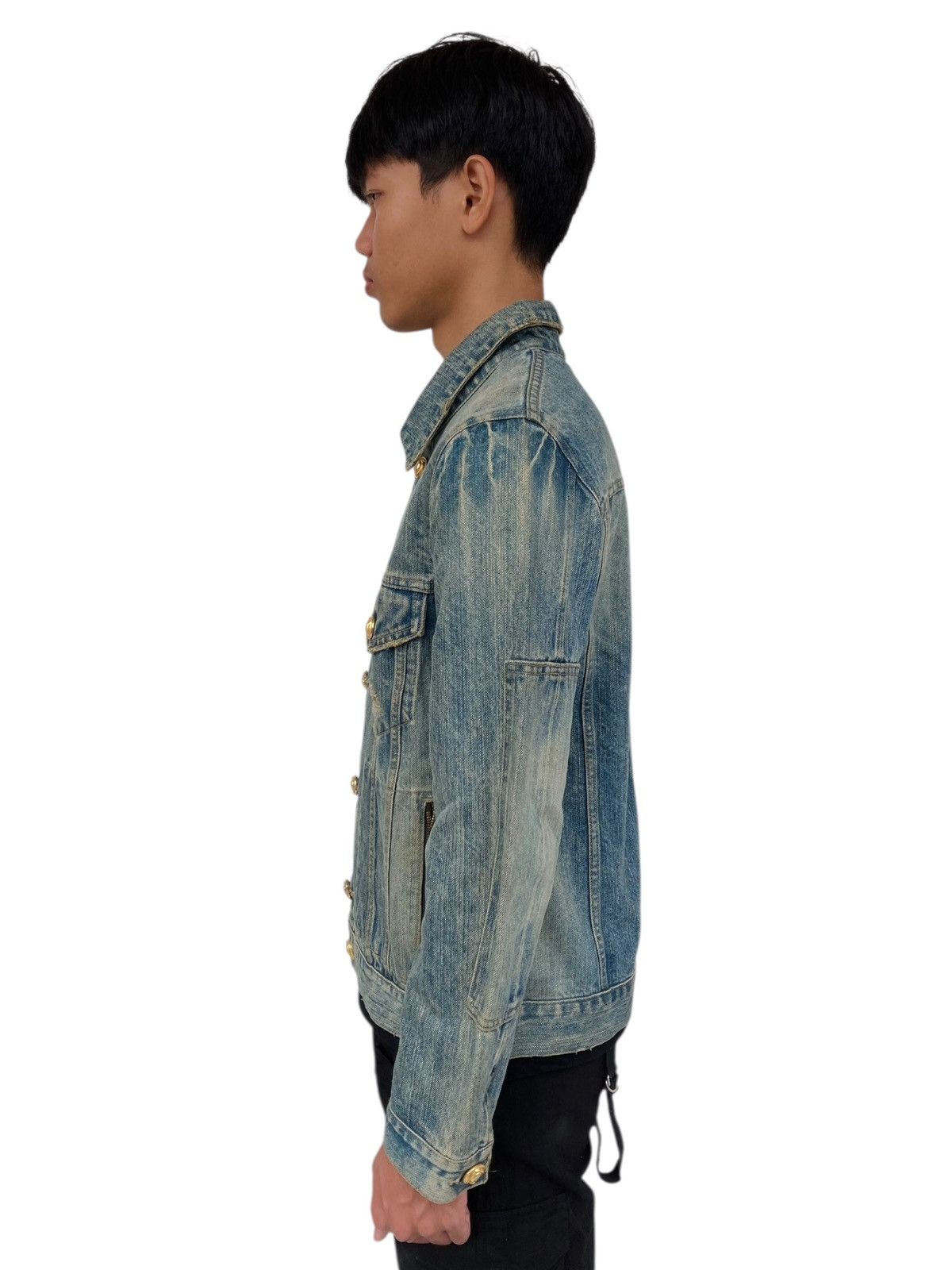If Six Was Nine 2004 Ossa Mondo - Poseidon Type B1 Mud Wash Denim Size US M / EU 48-50 / 2 - 2 Thumbnail
