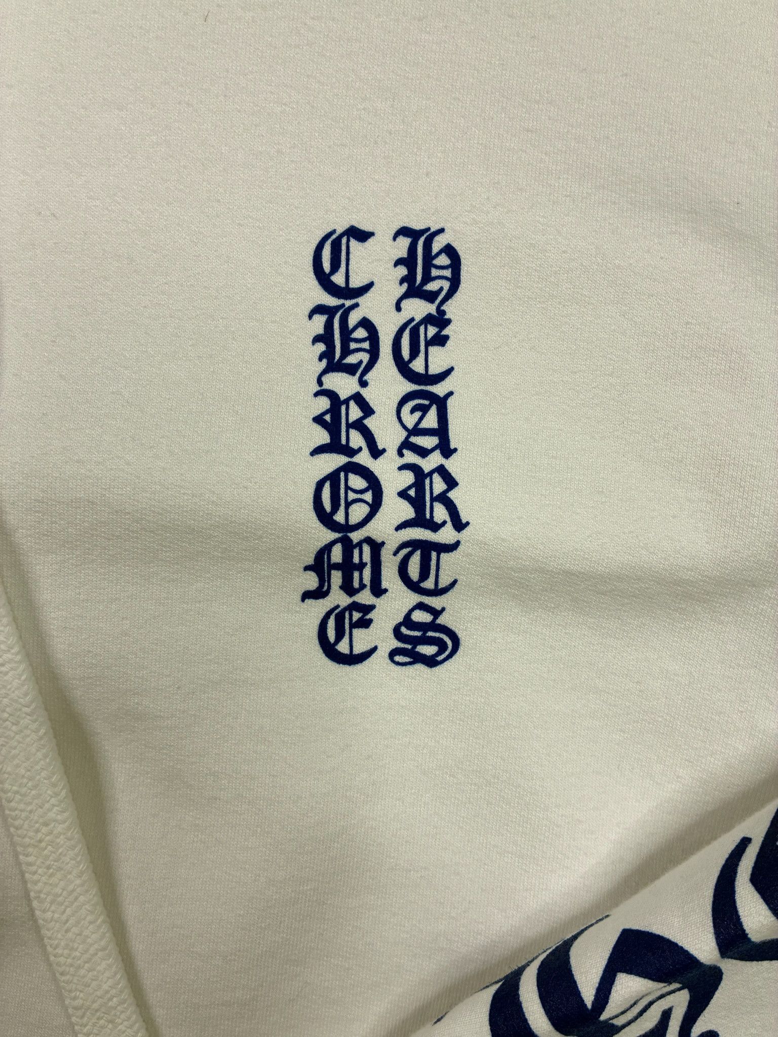 Chrome Hearts Chrome Hearts Vertical Logo Zip Up Hoodie "white" Size US L / EU 52-54 / 3 - 3 Thumbnail