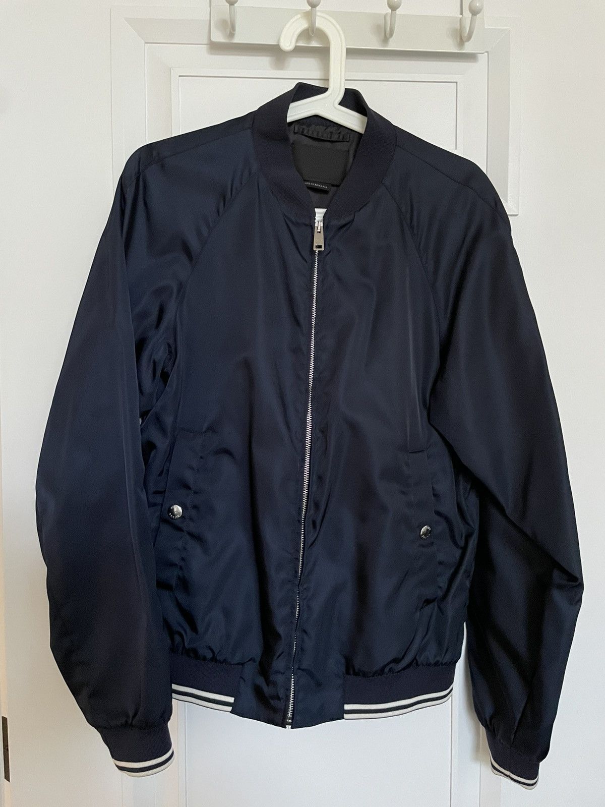Prada Prada men’s Navy nylon light bomber jacket Size US S / EU 44-46 / 1 - 1 Thumbnail