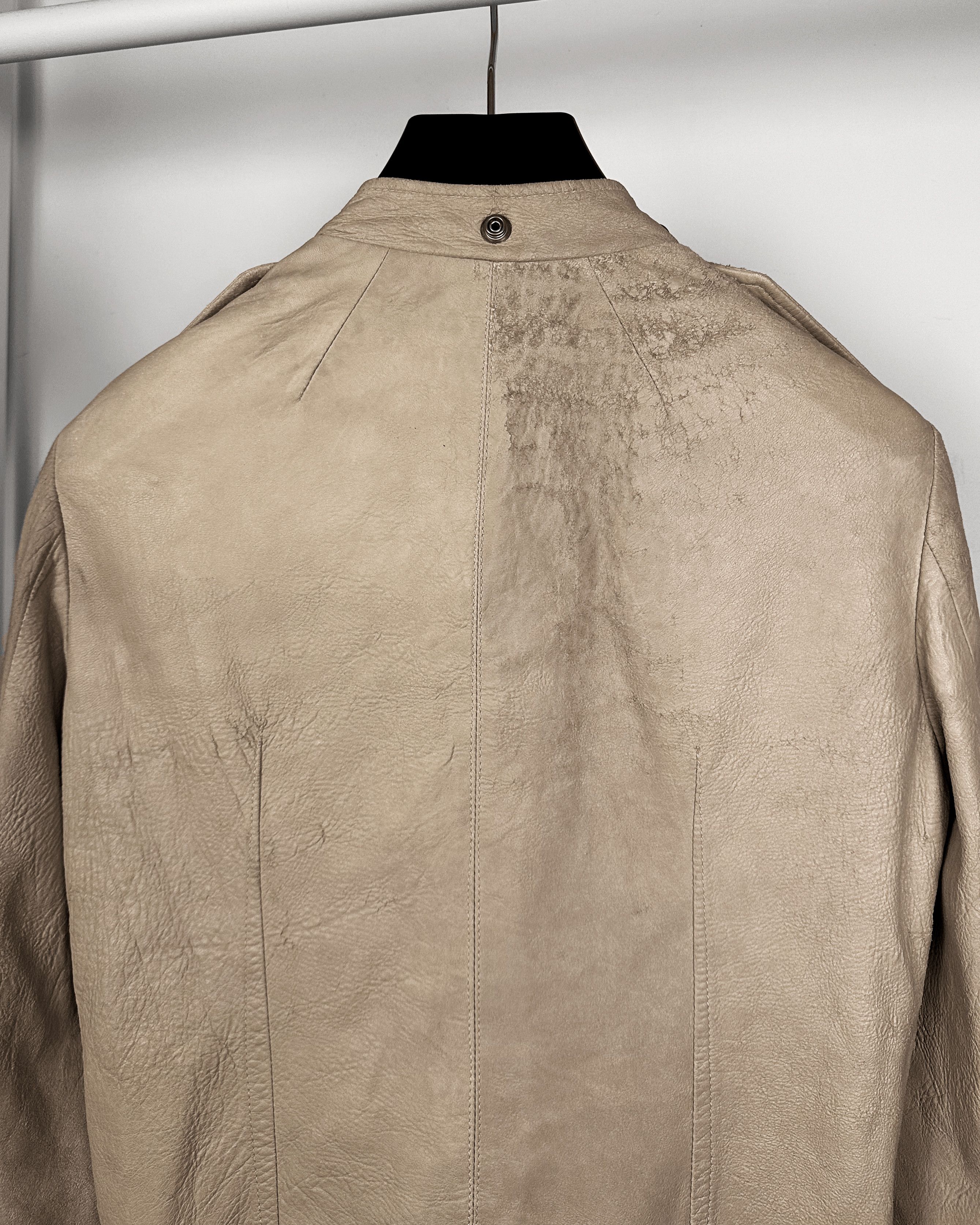 Rick Owens Rick Owens Cracked Blistered Sternberg Leather Jacket Size US M / EU 48-50 / 2 - 10 Thumbnail