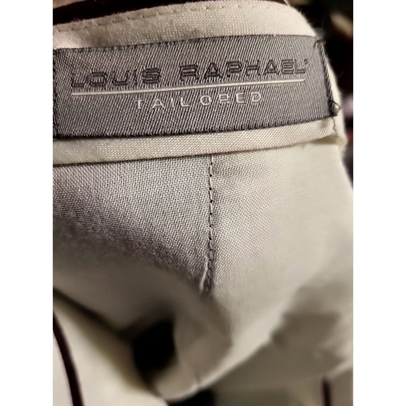 Vintage Louis Raphael Dress Pants Flat Front Black 38 x 30 Poly Blend Mens Regular Tailored Front Size US 38 / EU 54 - 2 Thumbnail