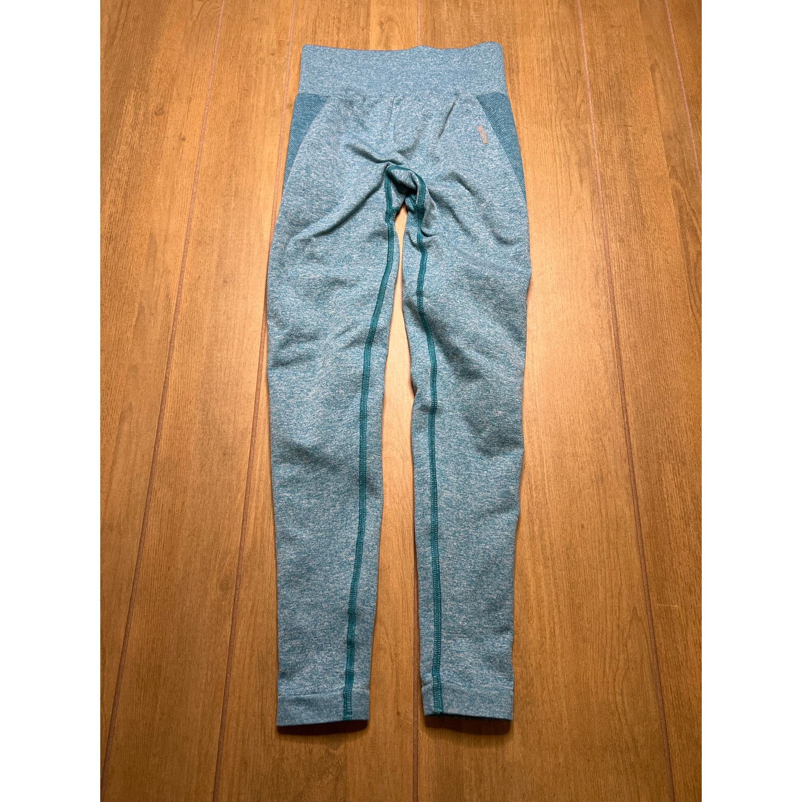 Gymshark Gymshark Flex High Waisted Seamless Leggings Marled Blue S Size 22" - 2 Thumbnail
