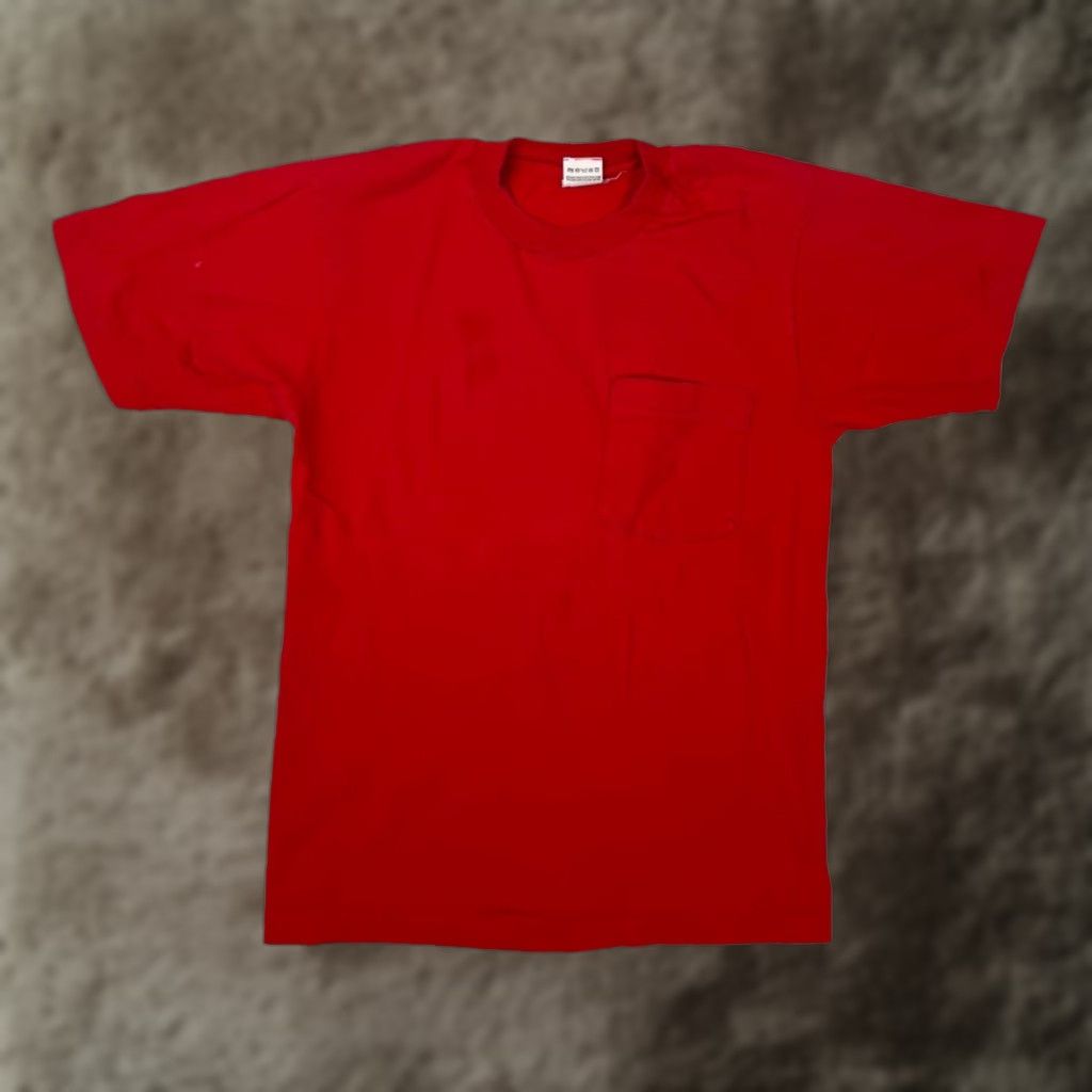 Fruit Of The Loom VINTAGE Fruit of the Loom Pocket T-Shirt Size M Red Cotton USA 90s Shirt Mens Short Sleeve Crew Neck Pockets Vintage Yes Size US M / EU 48-50 / 2 - 1 Thumbnail