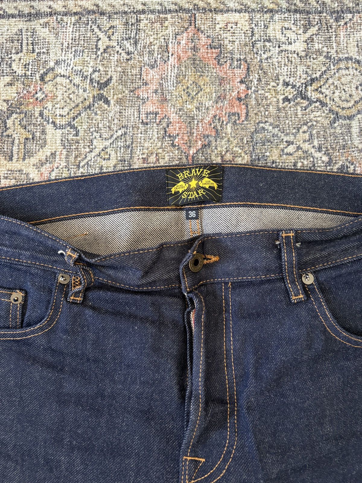 Brave Star Selvage Brave Star Selvage Raw Selvedge Jeans — Indigo / W36 x L28 Size US 36 / EU 52 - 2 Thumbnail