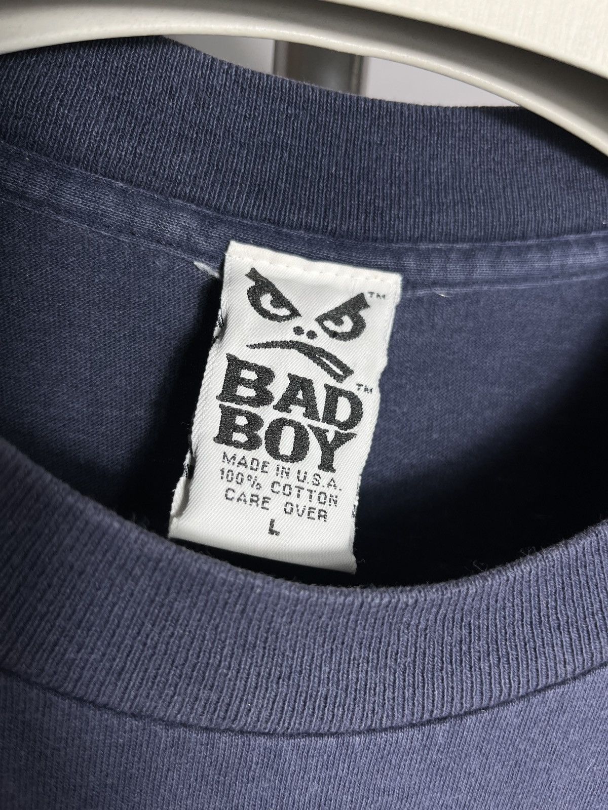 Band Tees bad boy 90s shirt vintage print mens blue skateboard LARGE Size US L / EU 52-54 / 3 - 6 Thumbnail