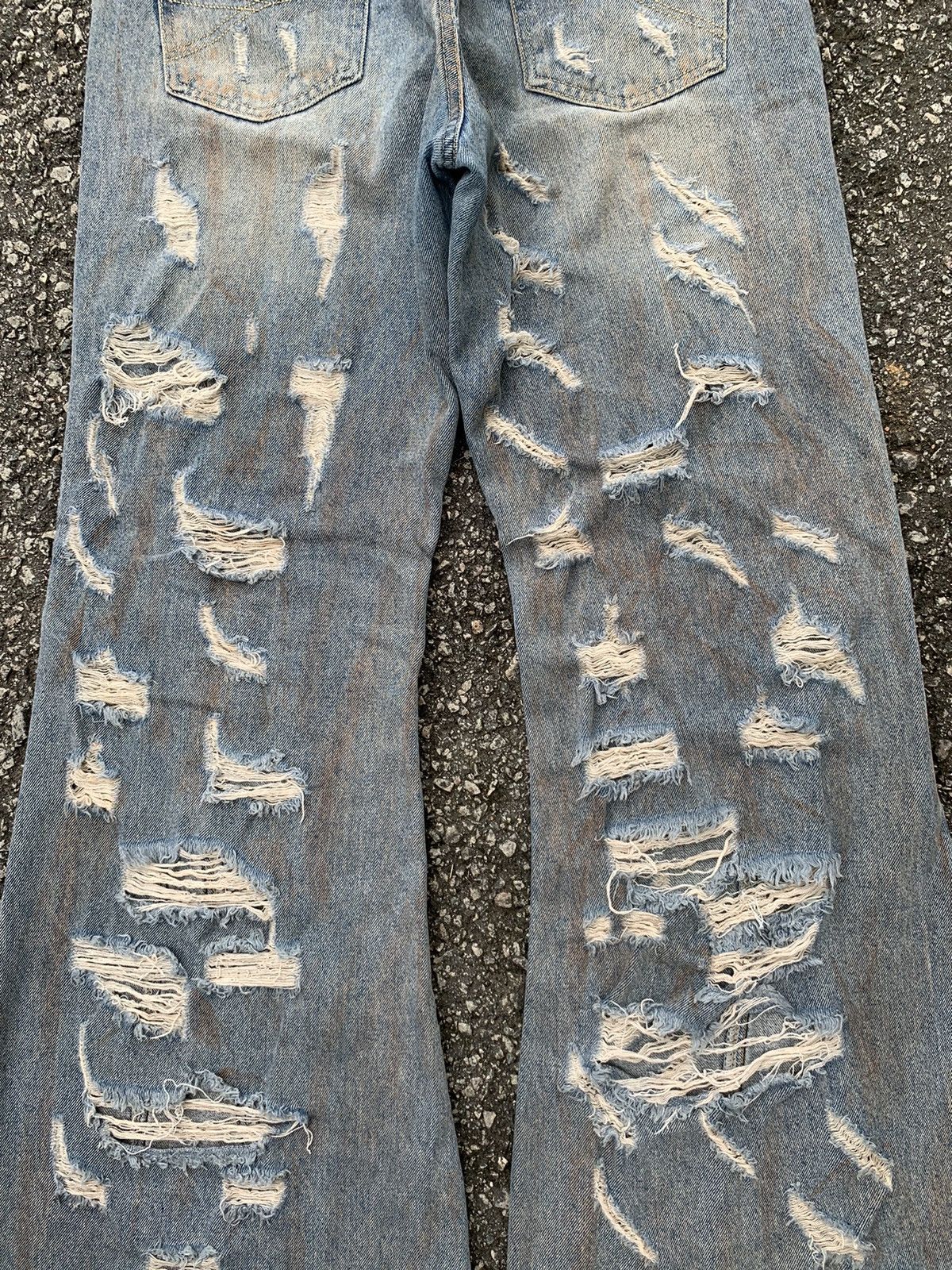 Japanese Brand × Kapital × Vintage FLARE💥 ARGUECULTURE JAPANESE PUNK STYLE DISTRESSED DENIM☠️🎌 Size US 31 - 9 Thumbnail