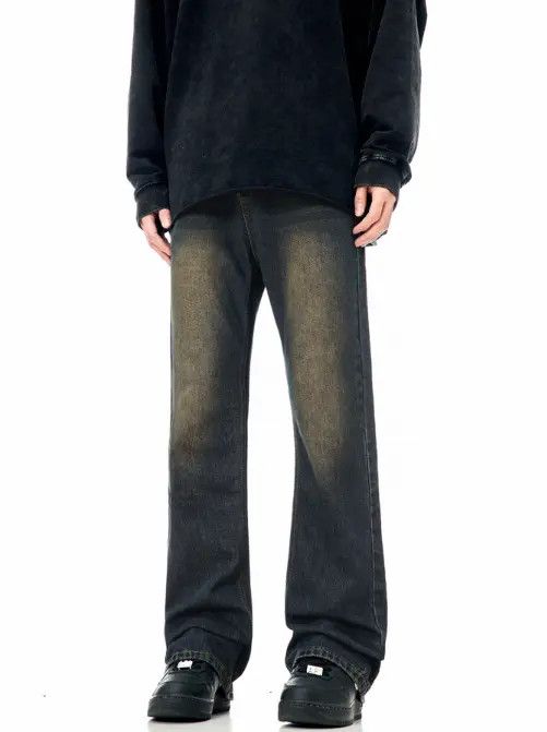VIBE American men's retro gradient washed straight jeans Size US 32 / EU 48 - 6 Thumbnail