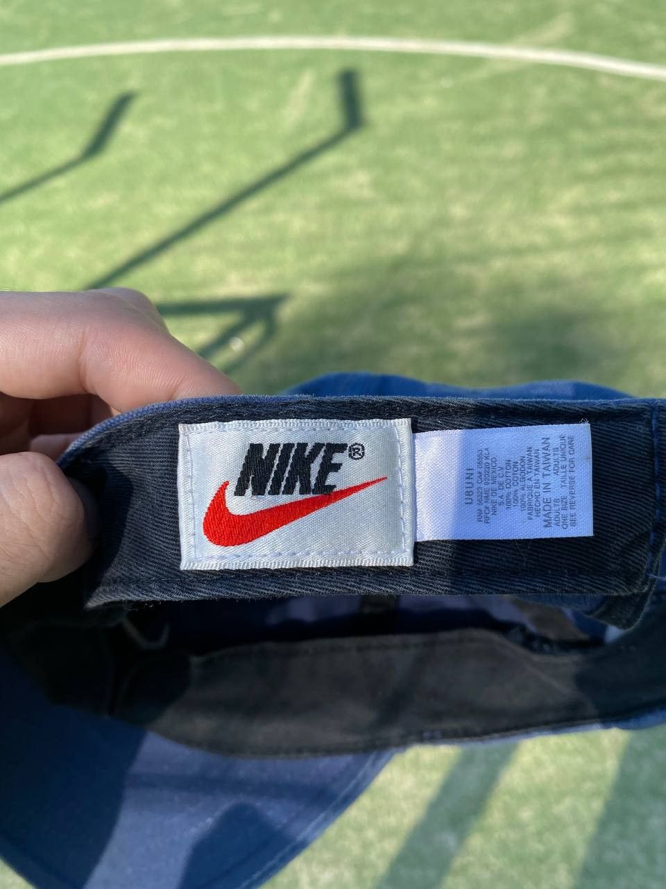 Nike × Vintage Vintage Y2K Mans Nike Cap Double Swoosh Made in Taiwan Size ONE SIZE - 8 Thumbnail