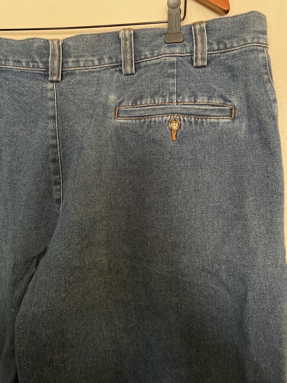 Jean × St. Johns Bay × Vintage Vintage Blue Jean Denim shorts Jorts Classic cotton waist 44 Size US 44 / EU 60 - 11 Thumbnail