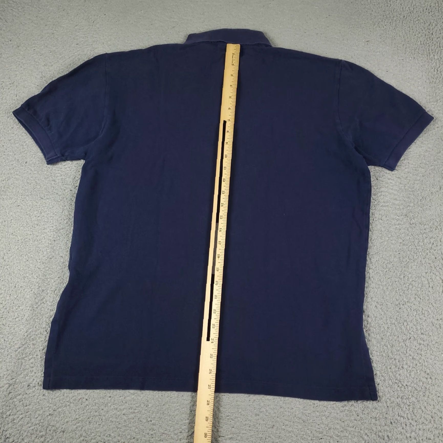 Ralph Lauren VINTAGE Polo Shirt Ralph Lauren Polo Shirt Mens Large Blue Pony Casual Short Sleeve FADED - 90s/Classic American Preppy Mens L Blue Polo Size US L / EU 52-54 / 3 - 4 Thumbnail
