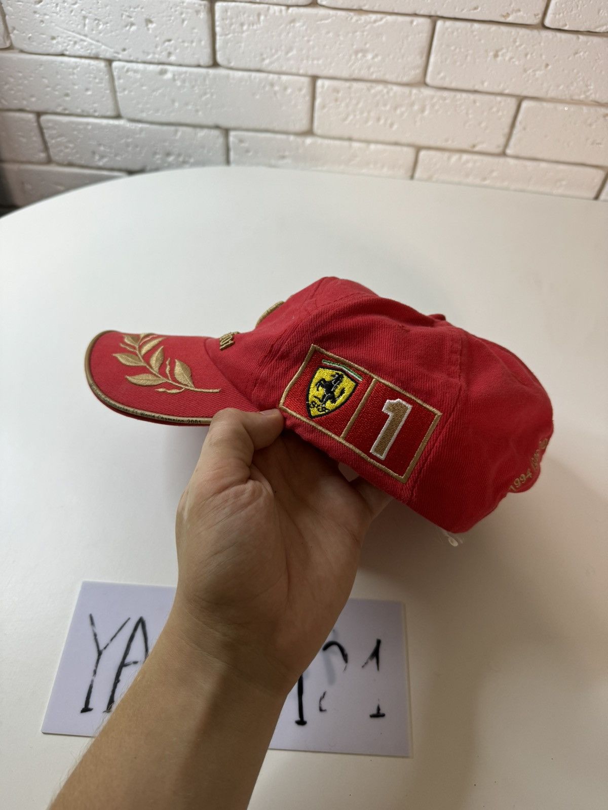 Vintage Ferrari F1 world champion 2001 vintage cap hat Size ONE SIZE - 5 Thumbnail