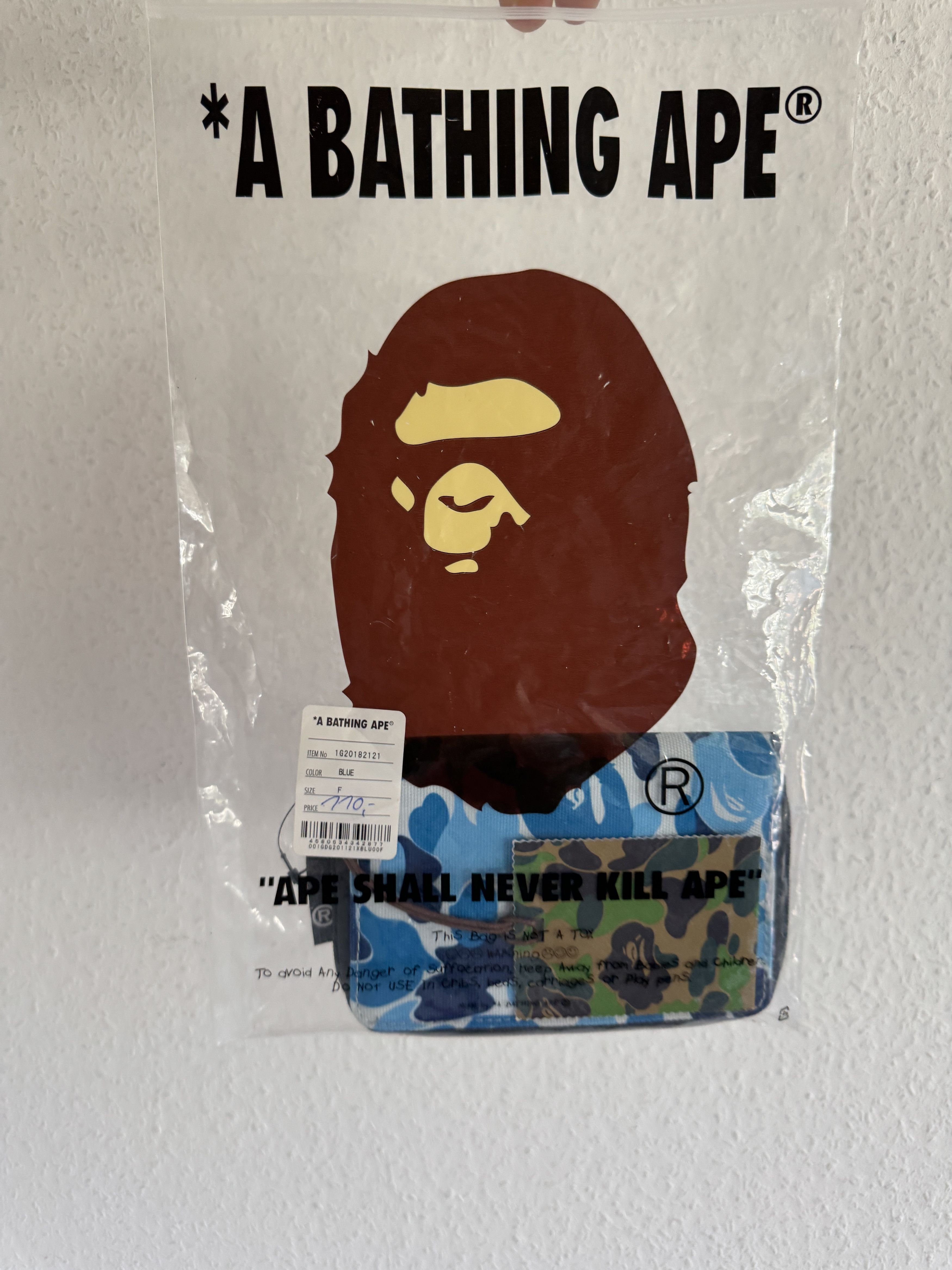 Bape blue cordura camo zip pouch Size ONE SIZE - 3 Thumbnail