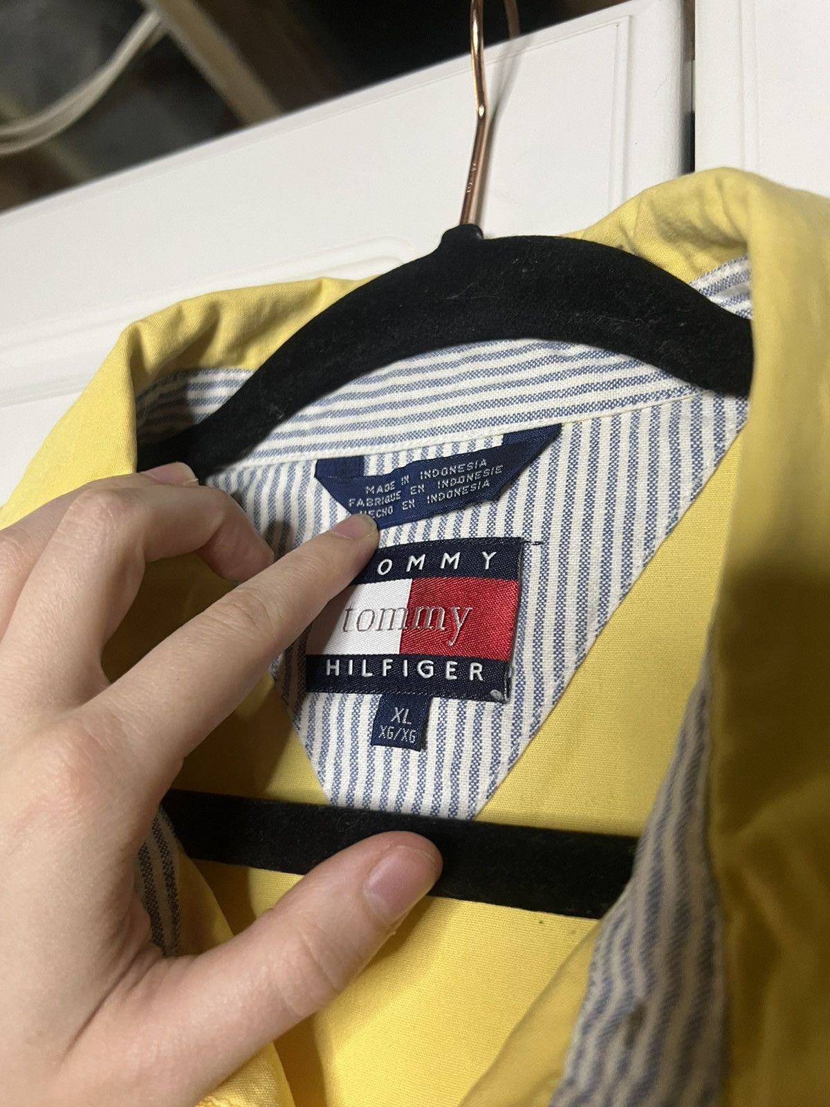 Tommy Hilfiger × Vintage Vintage Butter Yellow Toy Hilfiger Jacket Size US XL / EU 56 / 4 - 9 Thumbnail