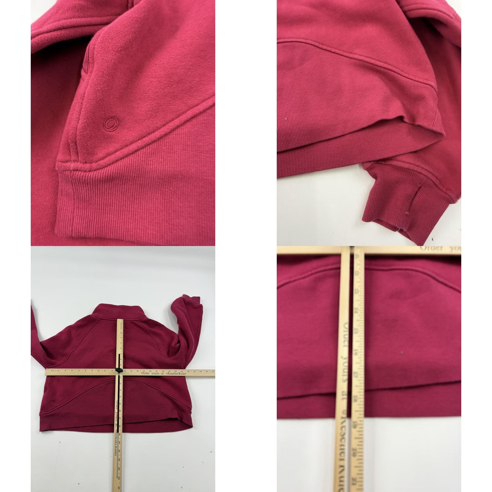Vintage CRZ YOGA Sweatshirt Womens S Red Fleece 1/2 Zip Mock Neck Cropped Pullover Size S / US 4 / IT 40 - 8 Thumbnail