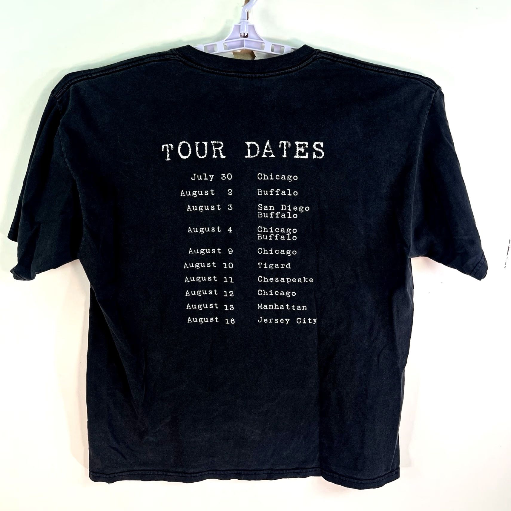 Gildan VINTAGE GILDAN 2004 GLEN Band Live Tour T-Shirt XL Black Graphic Mens Size US XL / EU 56 / 4 - 6 Thumbnail