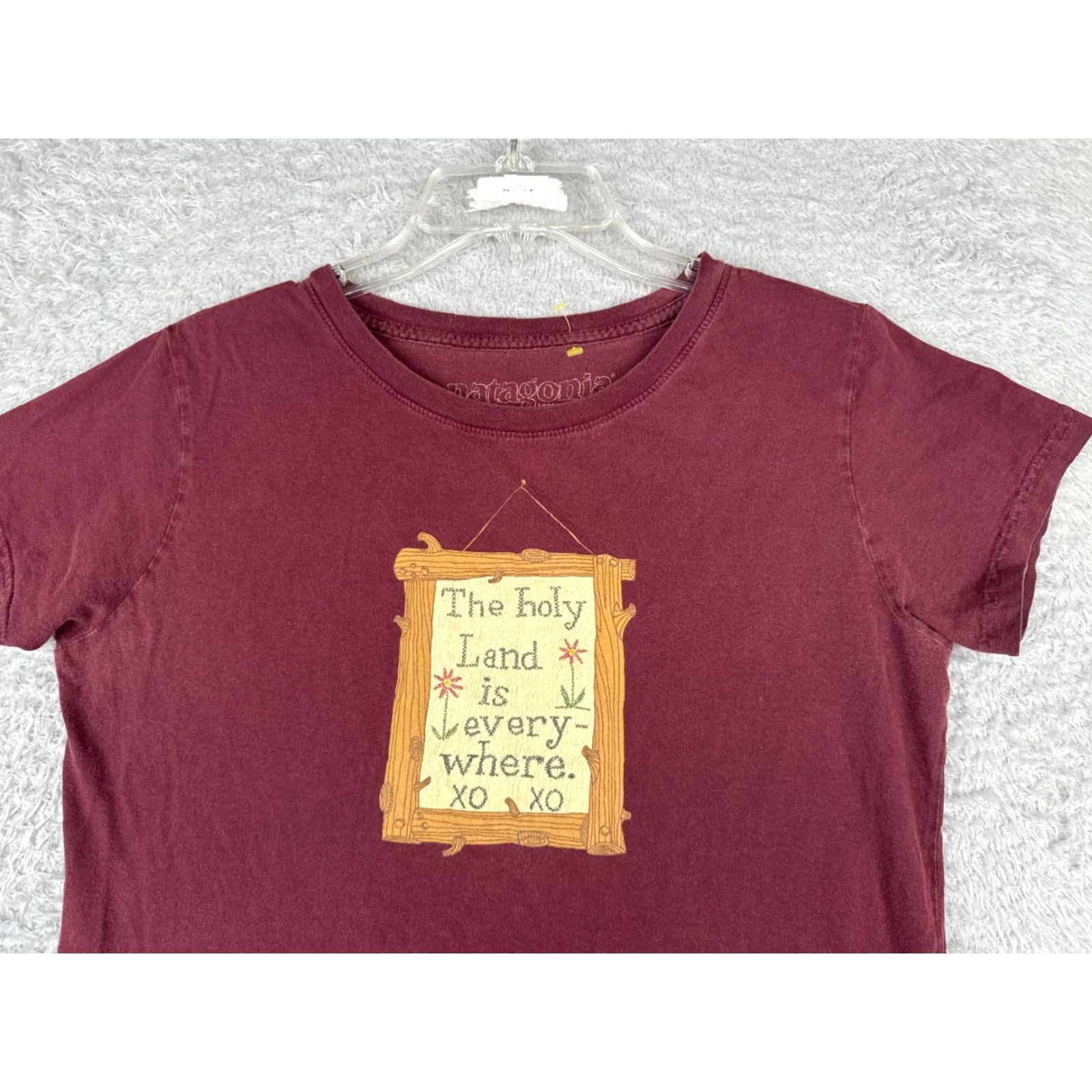 Patagonia Patagonia Shirt Womens Medium Red Short Sleeve Crew Neck Cotton Blend Size M / US 6-8 / IT 42-44 - 4 Thumbnail
